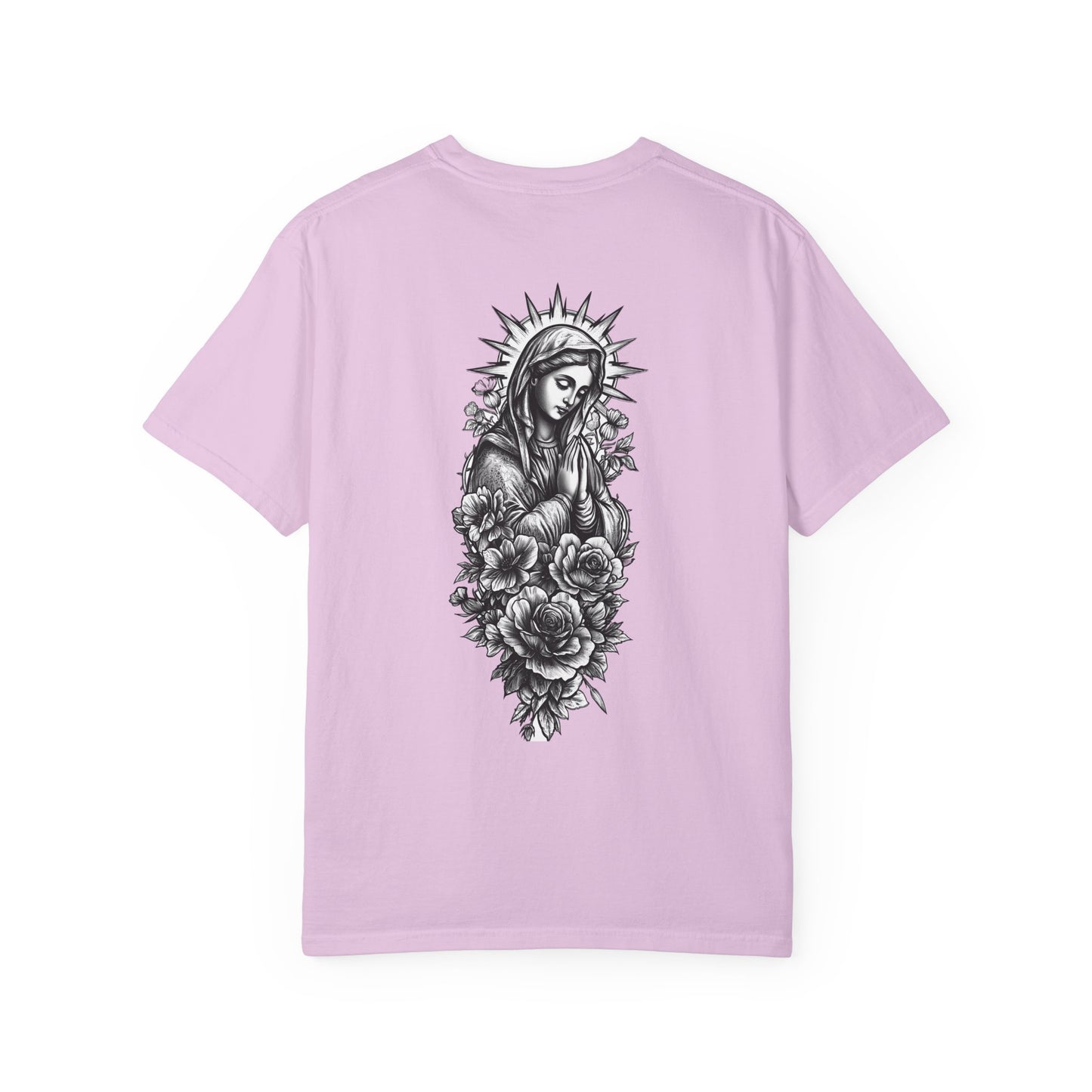 T-Shirt - Vintage Virgin Mary & Roses Graphic Tee