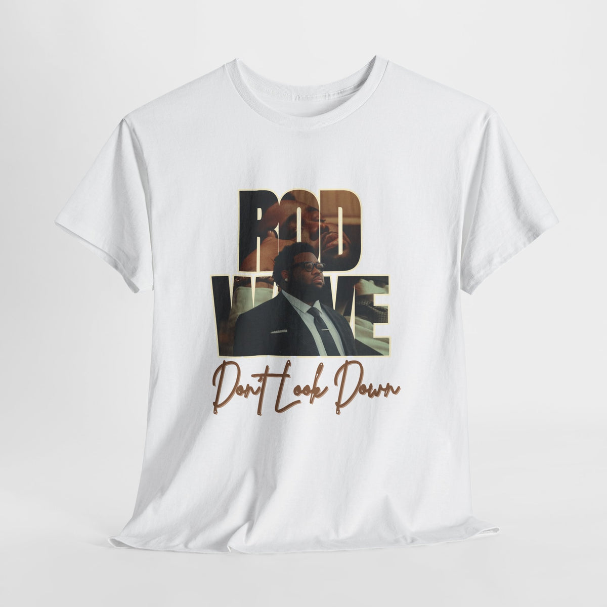 Rod Wave “Don’t Look Down” Vintage Hip-Hop Portrait T-Shirt Design