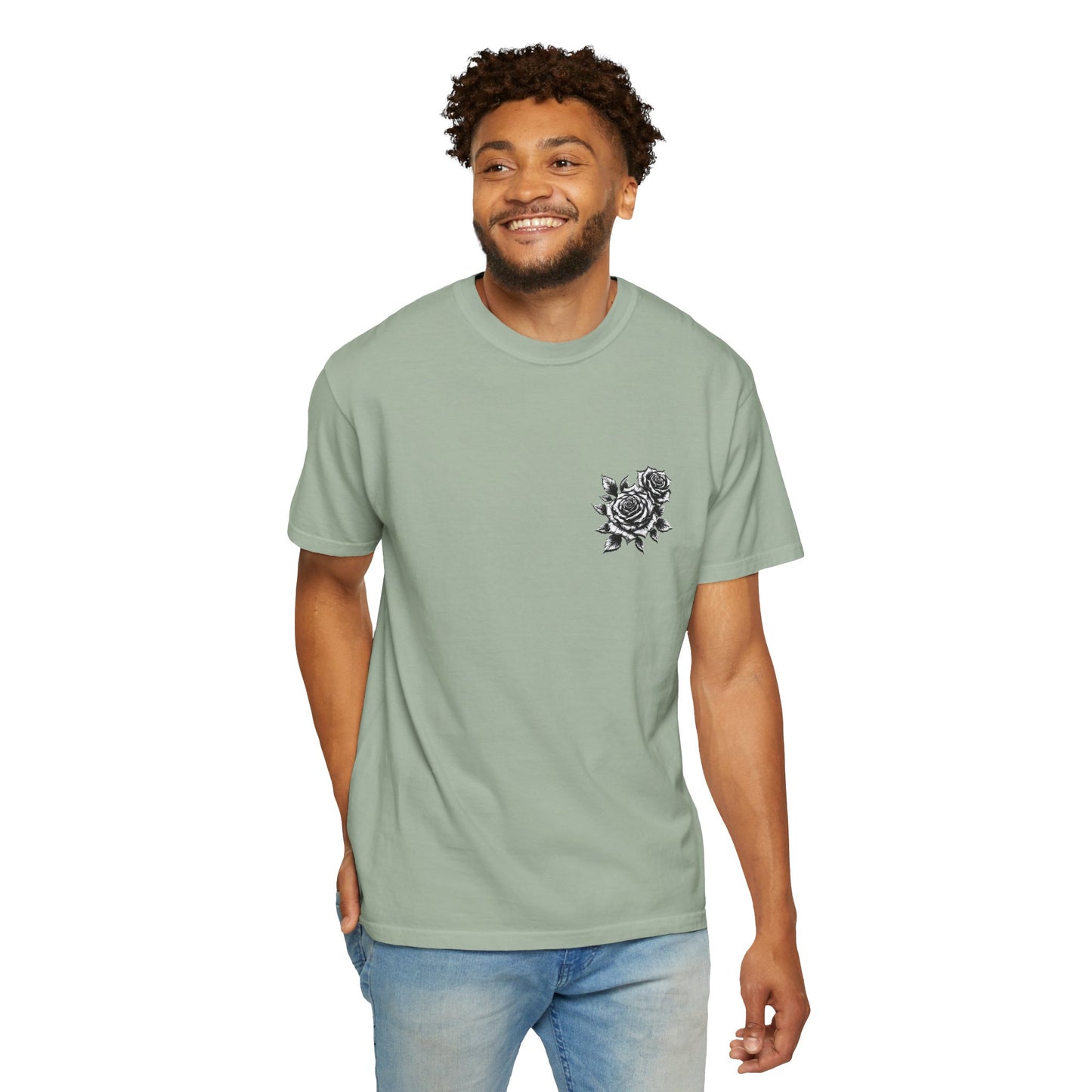 T-Shirt - Vintage Virgin Mary & Roses Graphic Tee