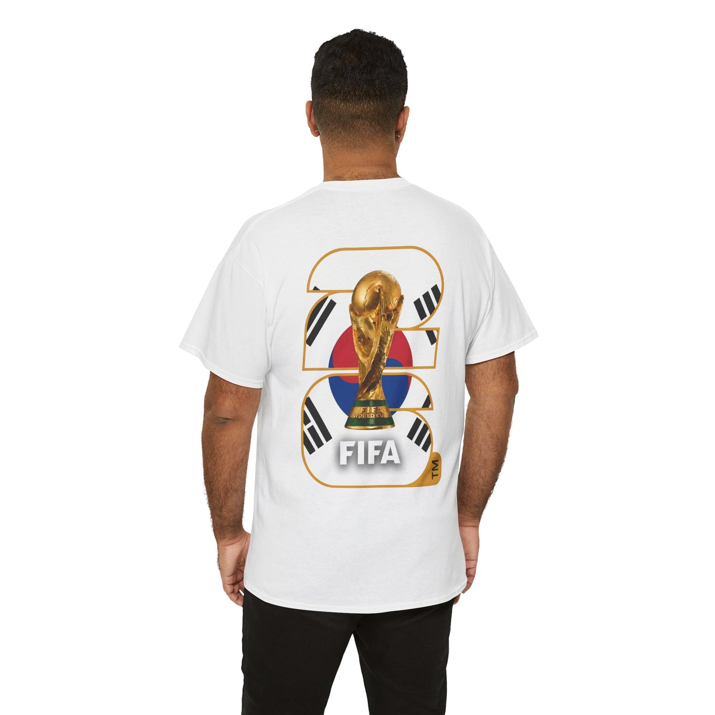 South Korea 2026 FIFA World Cup Fan Edition – Front Crest & Championship Back Graphic T-Shirt