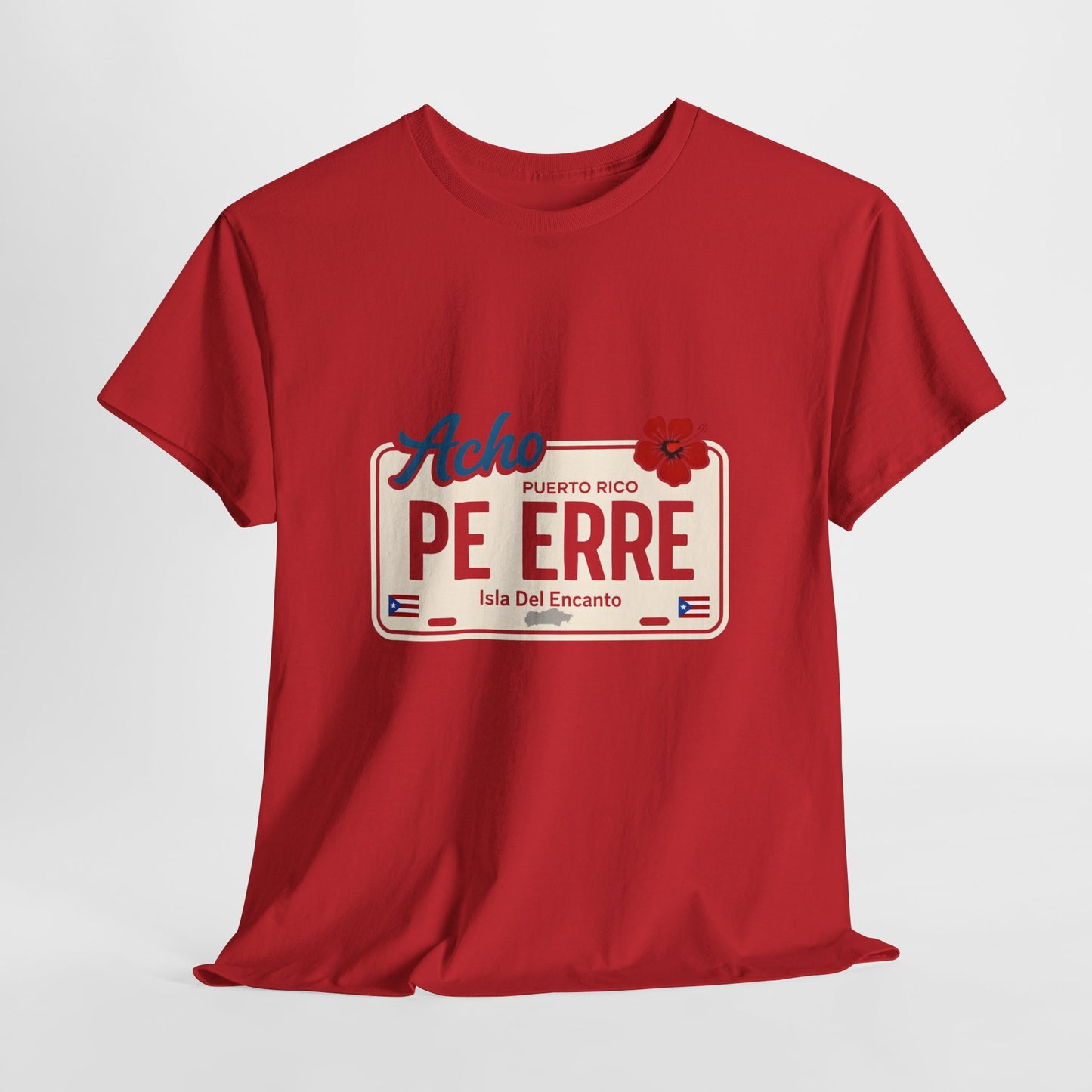 Acho PE ERRE Puerto Rico License Plate Tee — Isla Del Encanto Pride Shirt