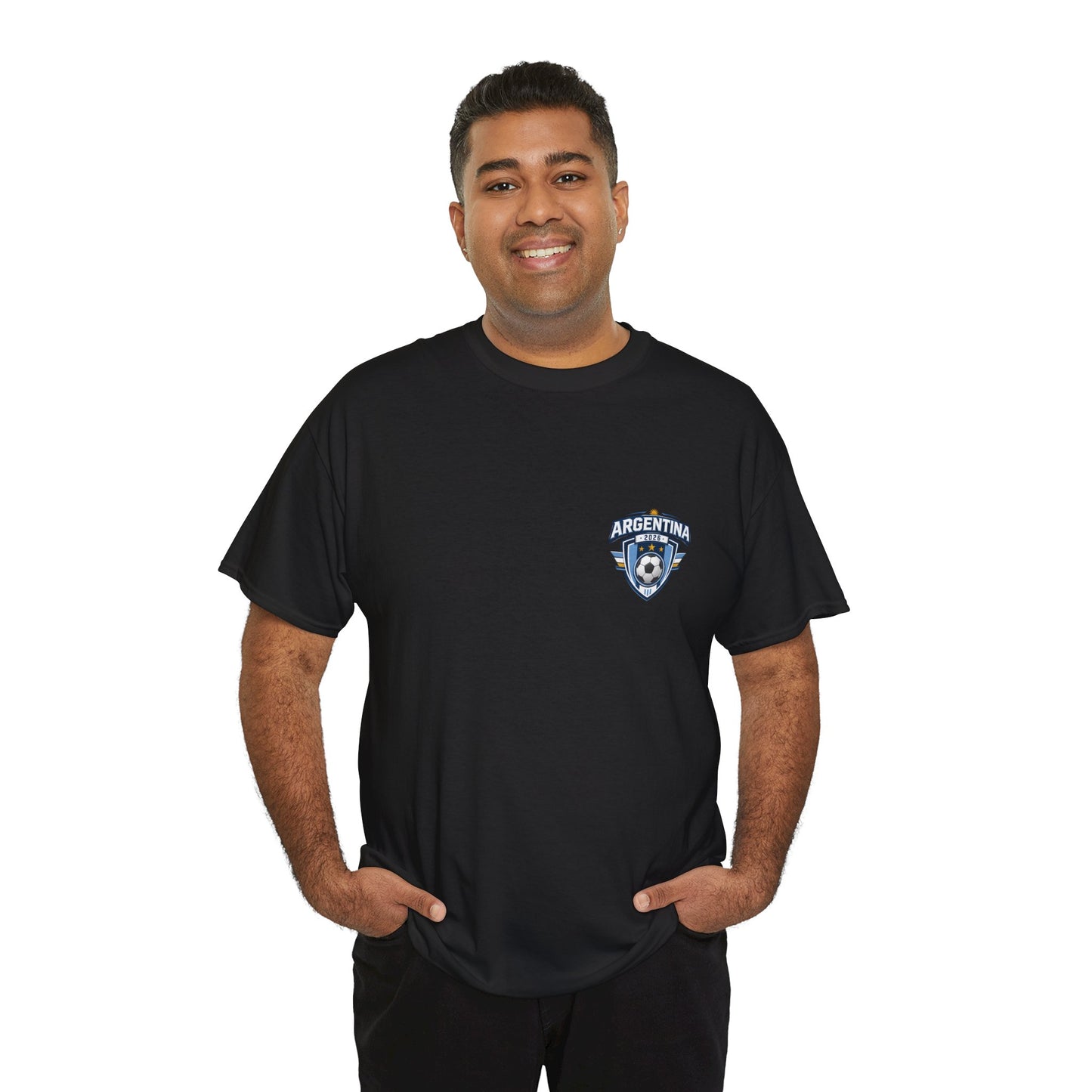 Argentina 2026 FIFA World Cup Fan Edition – Front Crest & Championship Back Graphic T-Shirt