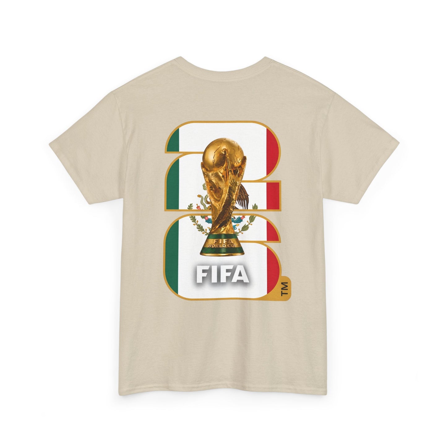 Mexico 2026 FIFA World Cup Fan Edition – Front Crest & Championship Back Graphic T-Shirt