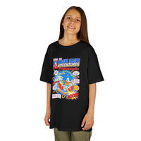 Kids Tee — 'Blue Blur Adventures' Retro Comic Graphic Shirt