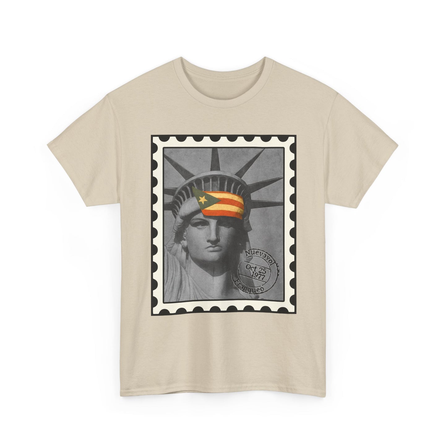 Statue of Liberty Protest Tee — "Liberty Under Protest" Puerto Rican Heritage Shirt