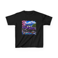 Kids T‑Shirt — Retro Japanese Drift Car Graphic (“Liberty Skyline”)