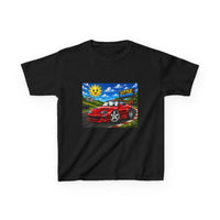 Kids Race Car Tee – 'Little Racer' Red Supra Kid's T‑Shirt