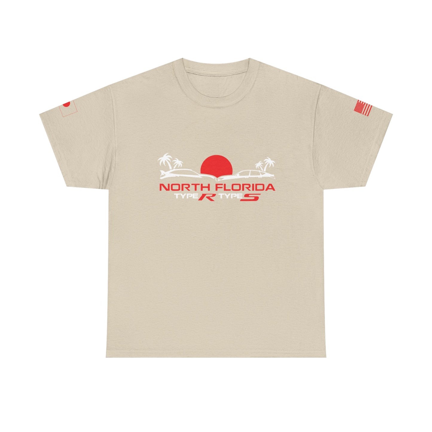 North Florida Type R Types T-Shirt — Retro Sunset Palm Beach Car Tee
