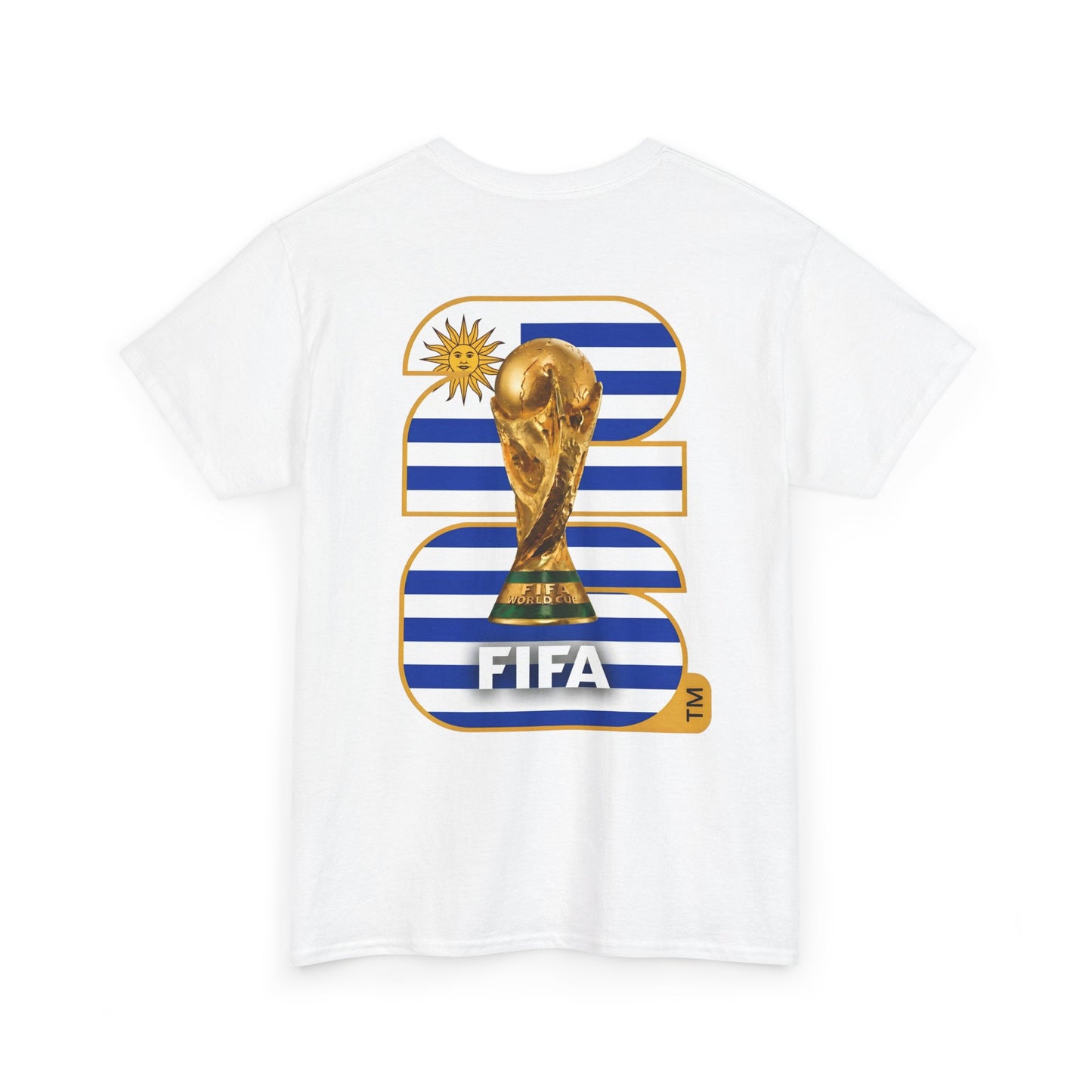 Uruguay 2026 FIFA World Cup Fan Edition – Front Crest & Championship Back Graphic T-Shirt