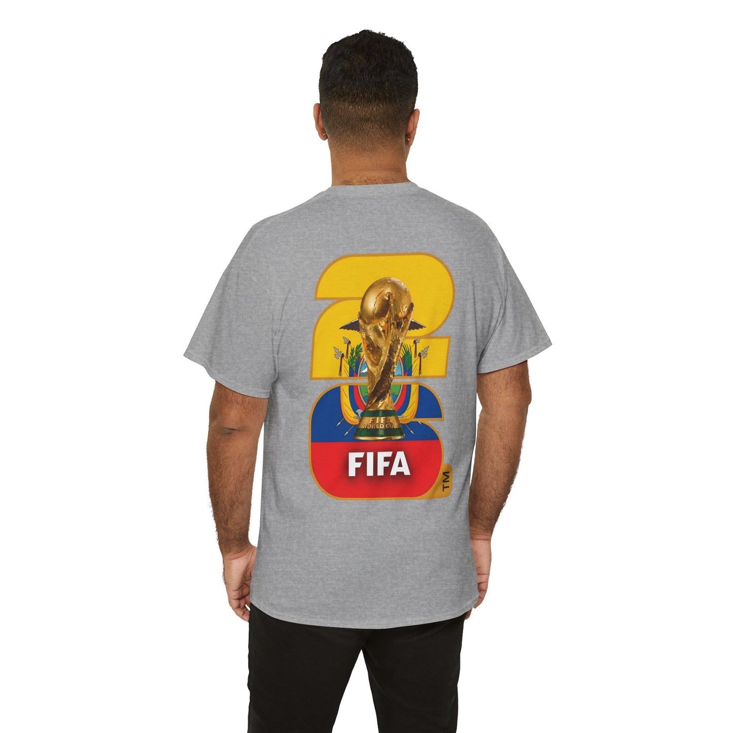 Ecuador 2026 FIFA World Cup Fan Edition – Front Crest & Championship Back Graphic T-Shirt