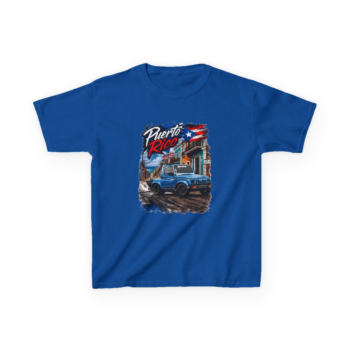 Kids T‑Shirt — Puerto Rico Vintage Suzuki (Puerto Rico & flag)