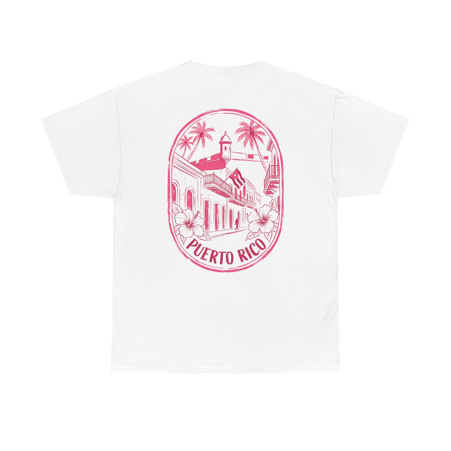 Puerto Rico Hibiscus T-Shirt — Vintage San Juan Beach Tee
