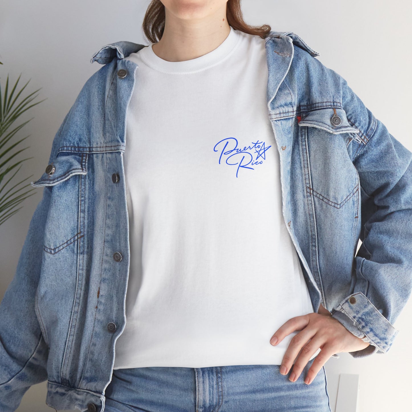 Puerto Rico Streets Tee — Handwritten Logo & Old San Juan Back Illustration