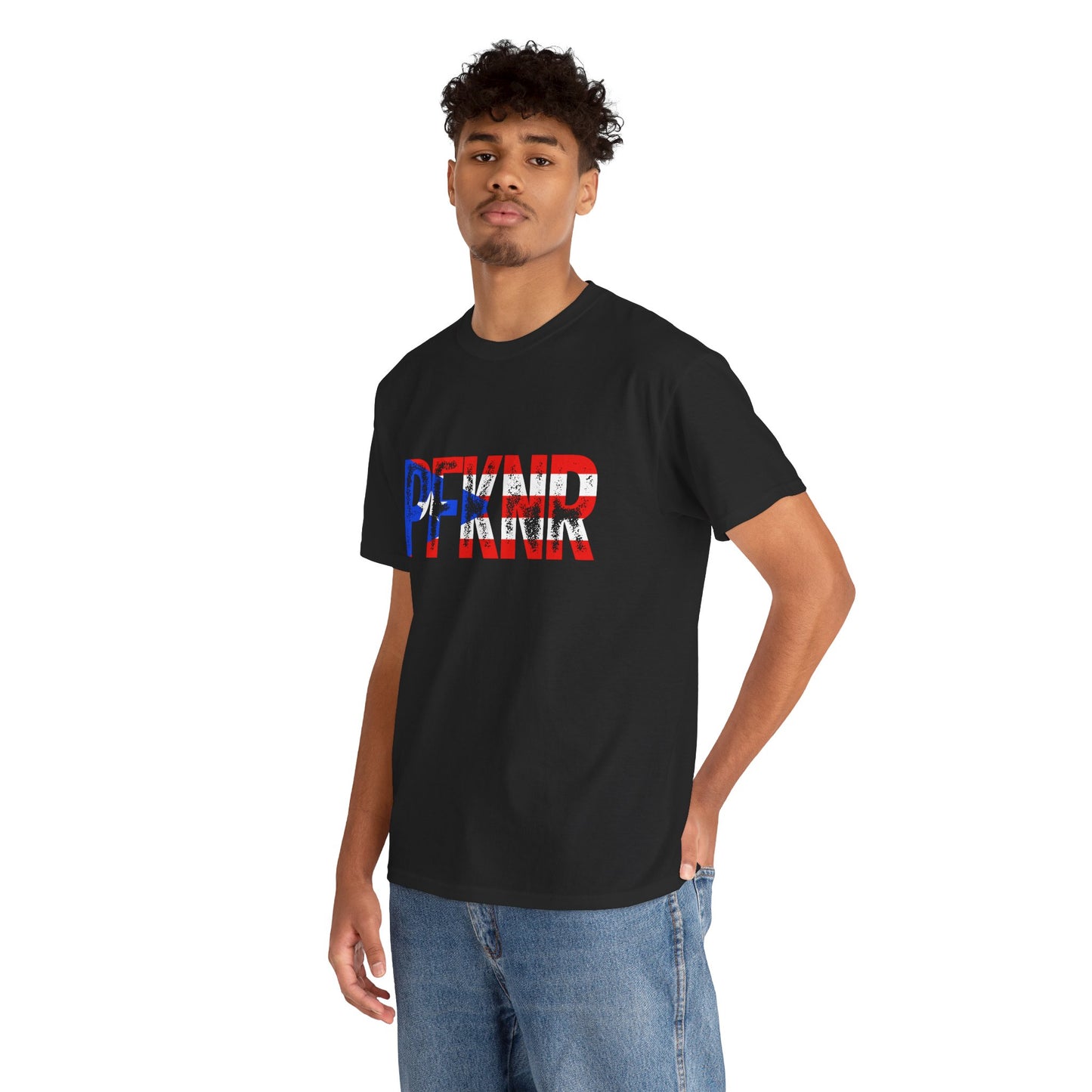 Patriotic 'PFW' Flag Graphic T-Shirt — Red White Blue Americana Tee