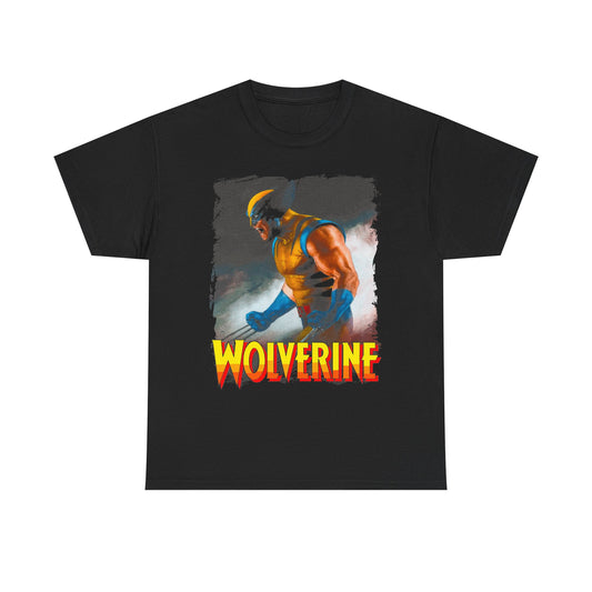 Wolverine Graphic Tee - Retro Comic Hero Shirt
