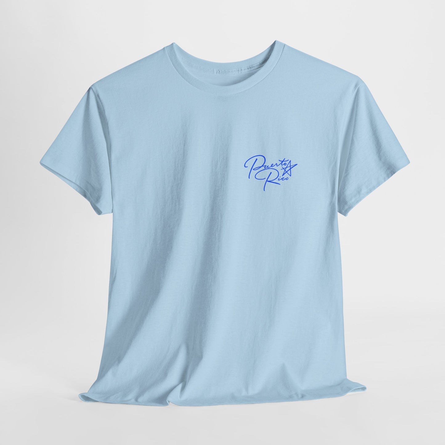 Puerto Rico Streets Tee — Handwritten Logo & Old San Juan Back Illustration