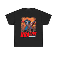 USA Agent Retro Graphic Tee — Vintage Hero Patriotic T‑Shirt