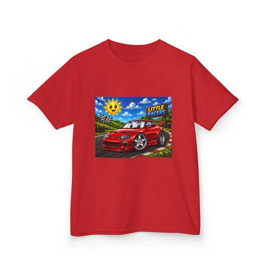 Kids Race Car Tee – 'Little Racer' Red Supra Kid's T‑Shirt