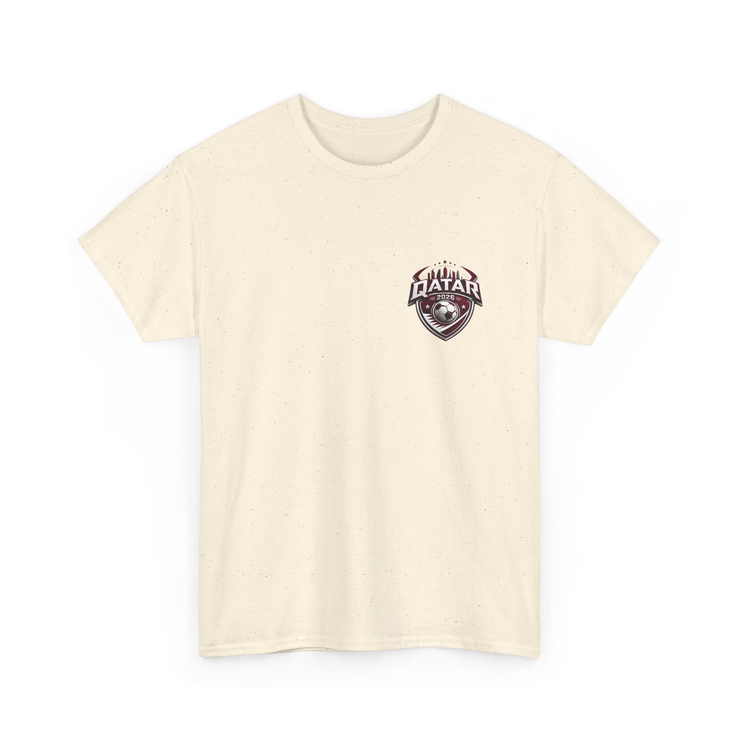 Qatar 2026 FIFA World Cup Fan Edition – Front Crest & Championship Back Graphic T-Shirt