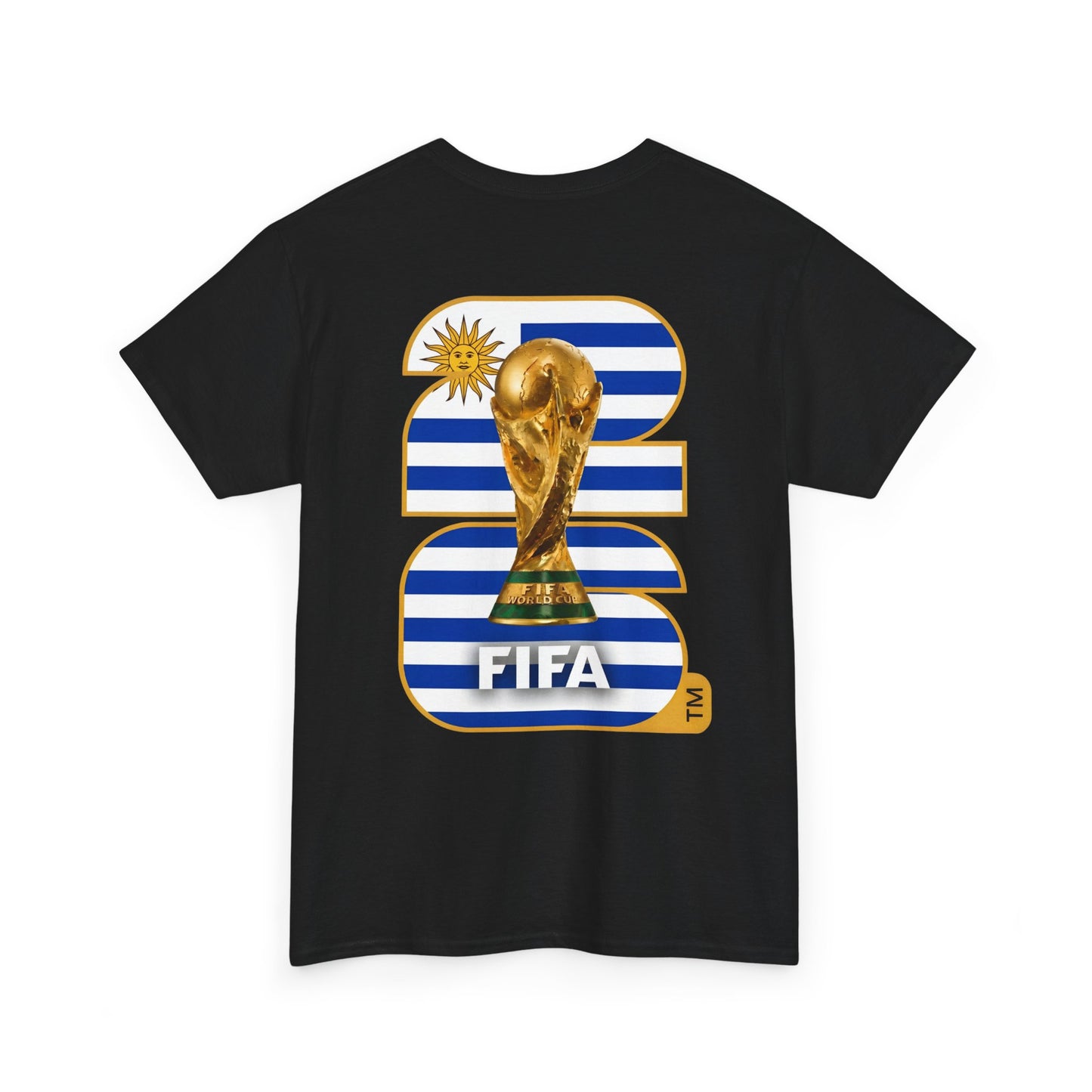Uruguay 2026 FIFA World Cup Fan Edition – Front Crest & Championship Back Graphic T-Shirt