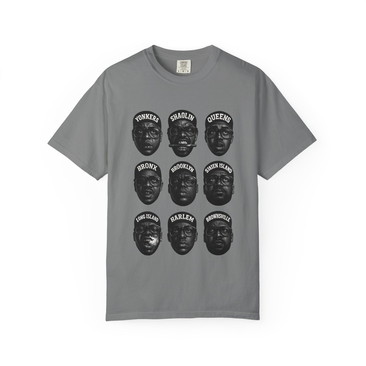 Hip-Hop Legends – Nine Icons of New York Rap | Black & White Tribute Tee