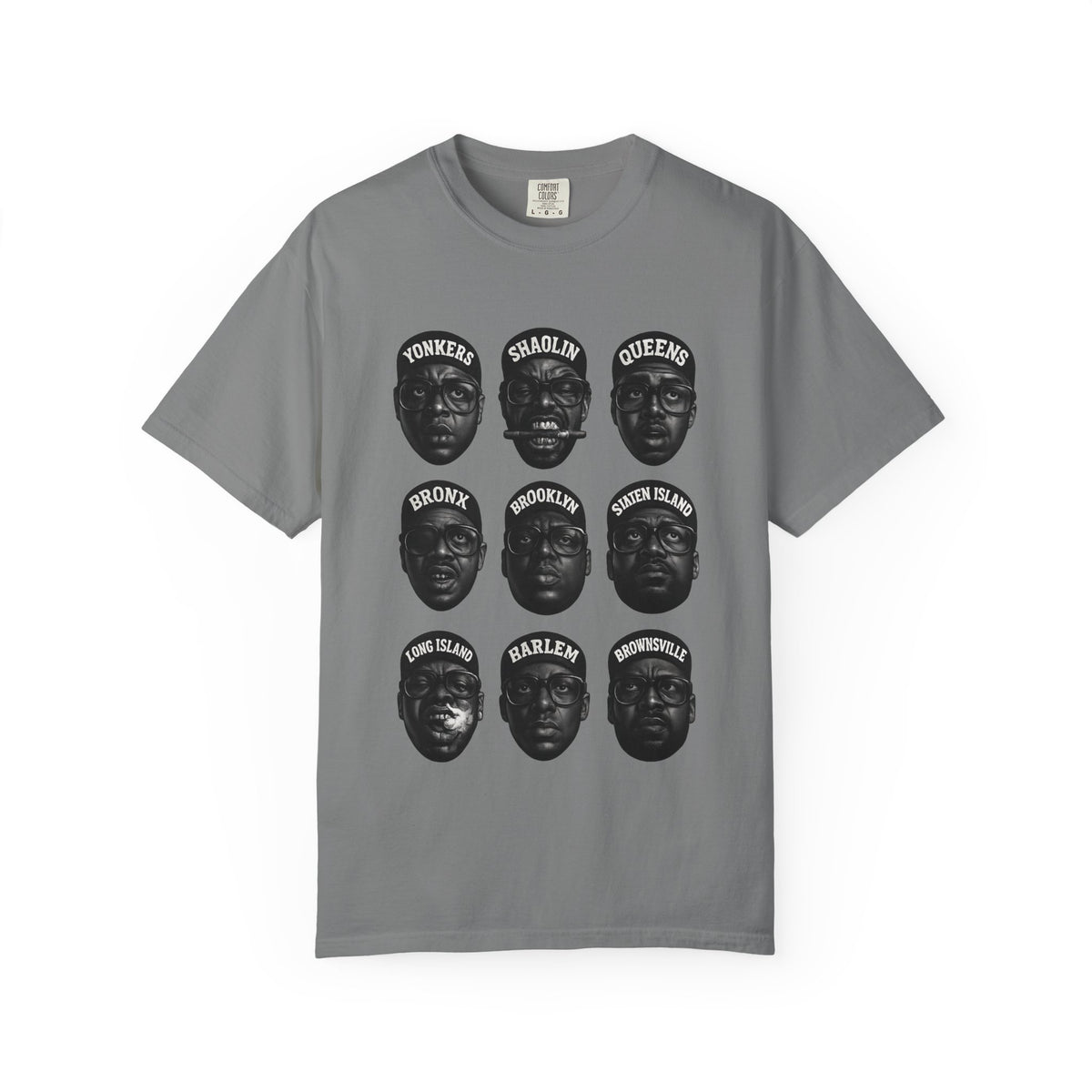 Hip-Hop Legends – Nine Icons of New York Rap | Black & White Tribute Tee