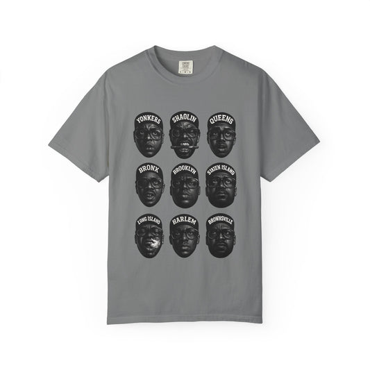 Hip-Hop Legends – Nine Icons of New York Rap | Black & White Tribute Tee