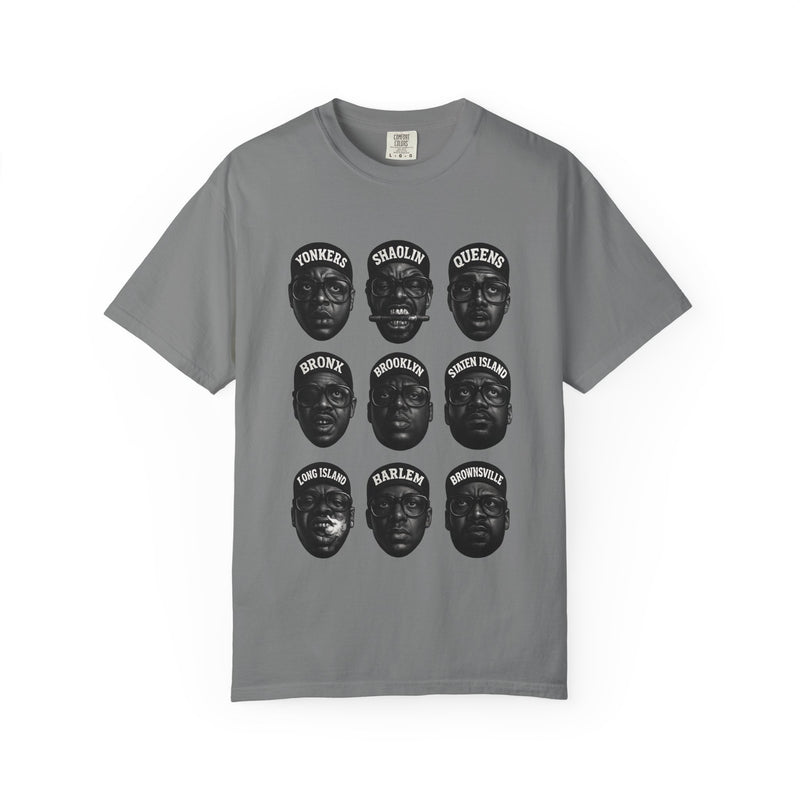 Hip-Hop Legends – Nine Icons of New York Rap | Black & White Tribute Tee