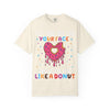"Let Me Sit On Your Face Like a Donut" Cute Drippy Donut Graphic Tee