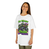 I’m Ready to Crush 4th Grade Monster Truck Kids T-Shirt – Back to School Tee