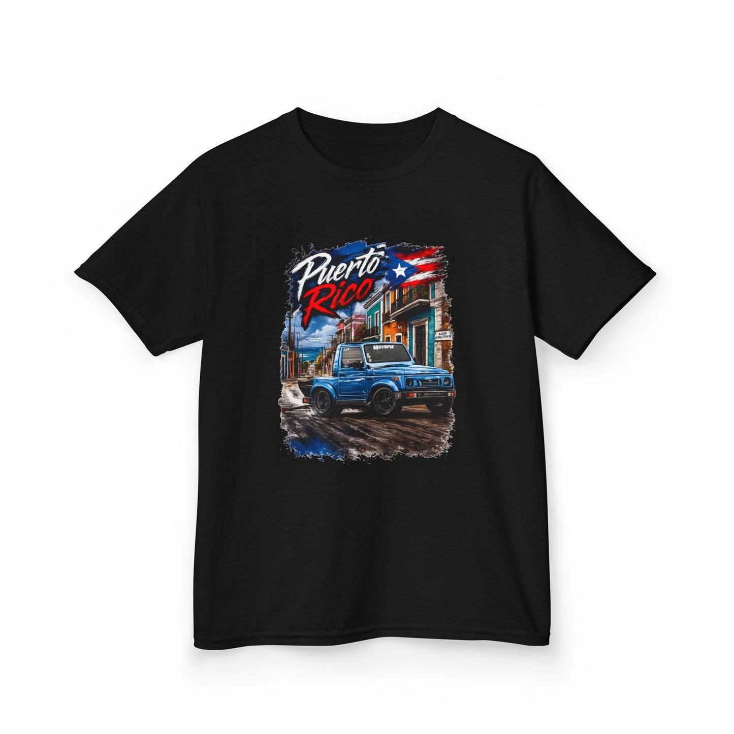 Kids T‑Shirt — Puerto Rico Vintage Suzuki (Puerto Rico & flag)