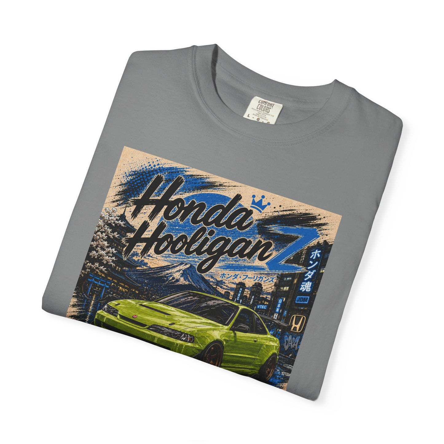 Honda HooliganZ T-Shirt — Vintage Green Sports Car Graphic Tee