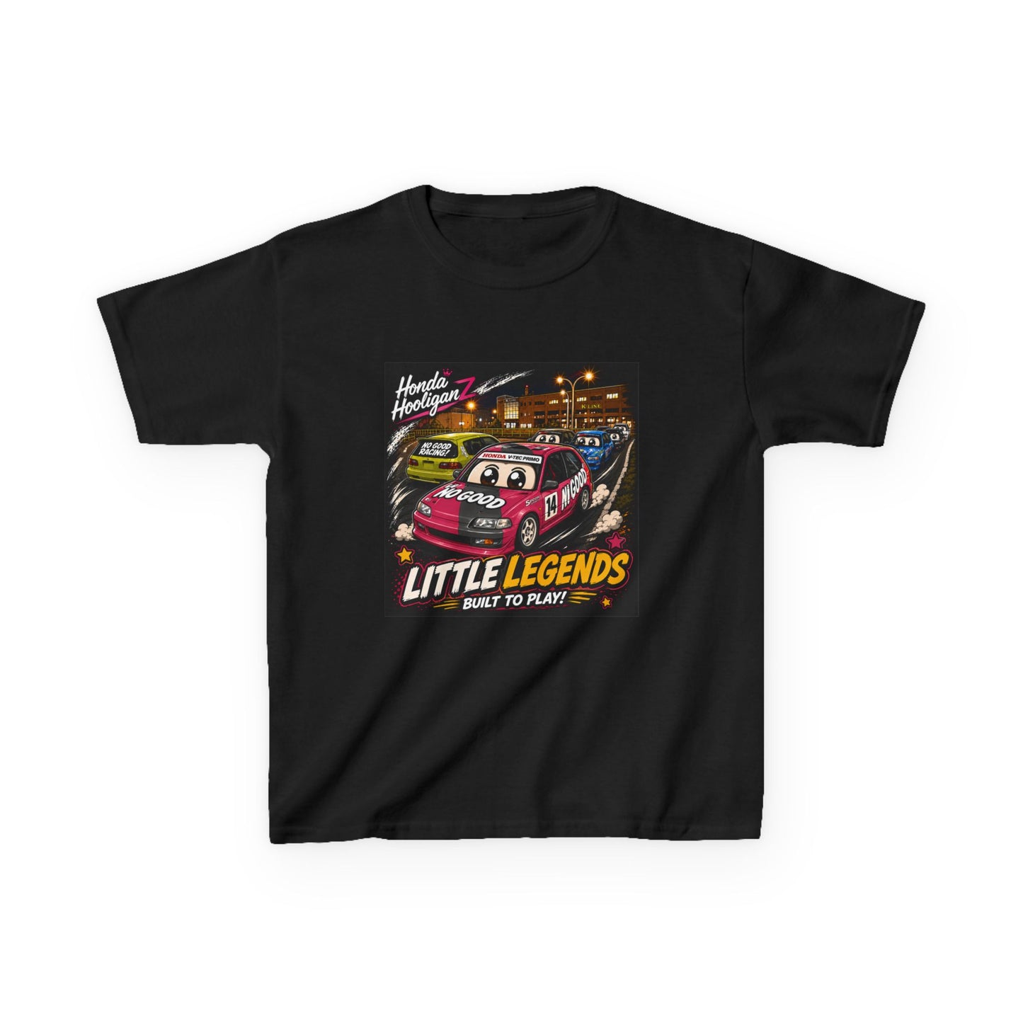 Kids Tee — 'Little Legends: Built to Play' Vintage Race Car Graphic