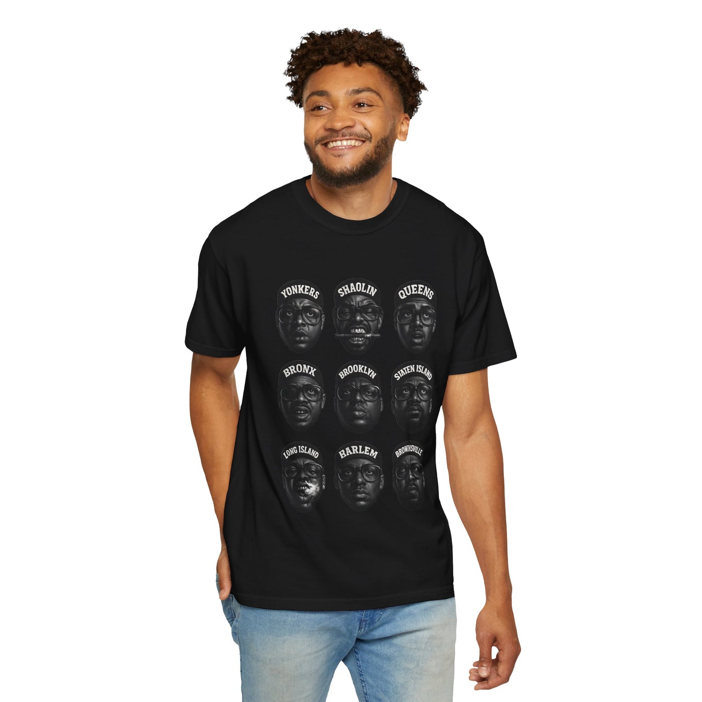 Hip-Hop Legends – Nine Icons of New York Rap | Black & White Tribute Tee