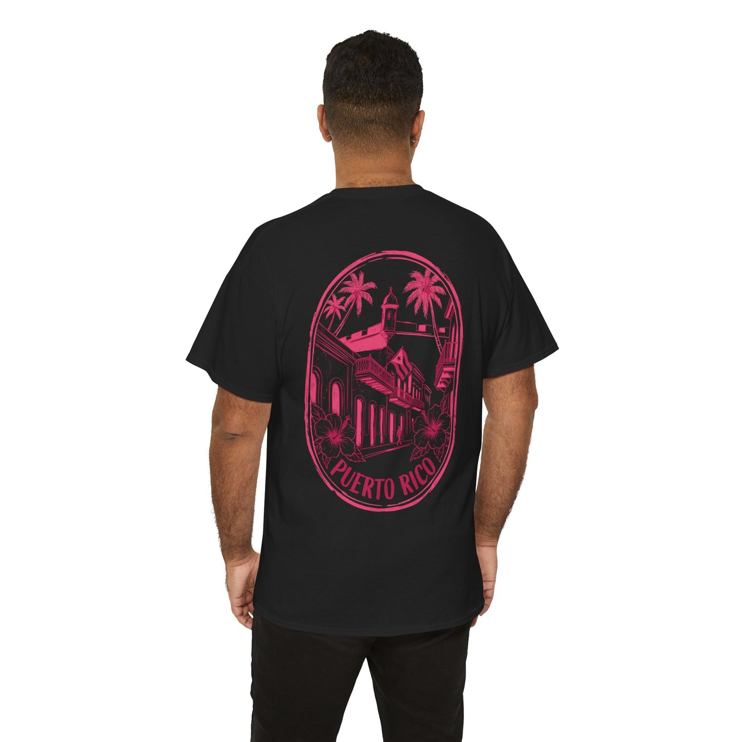 Puerto Rico Hibiscus T-Shirt — Vintage San Juan Beach Tee