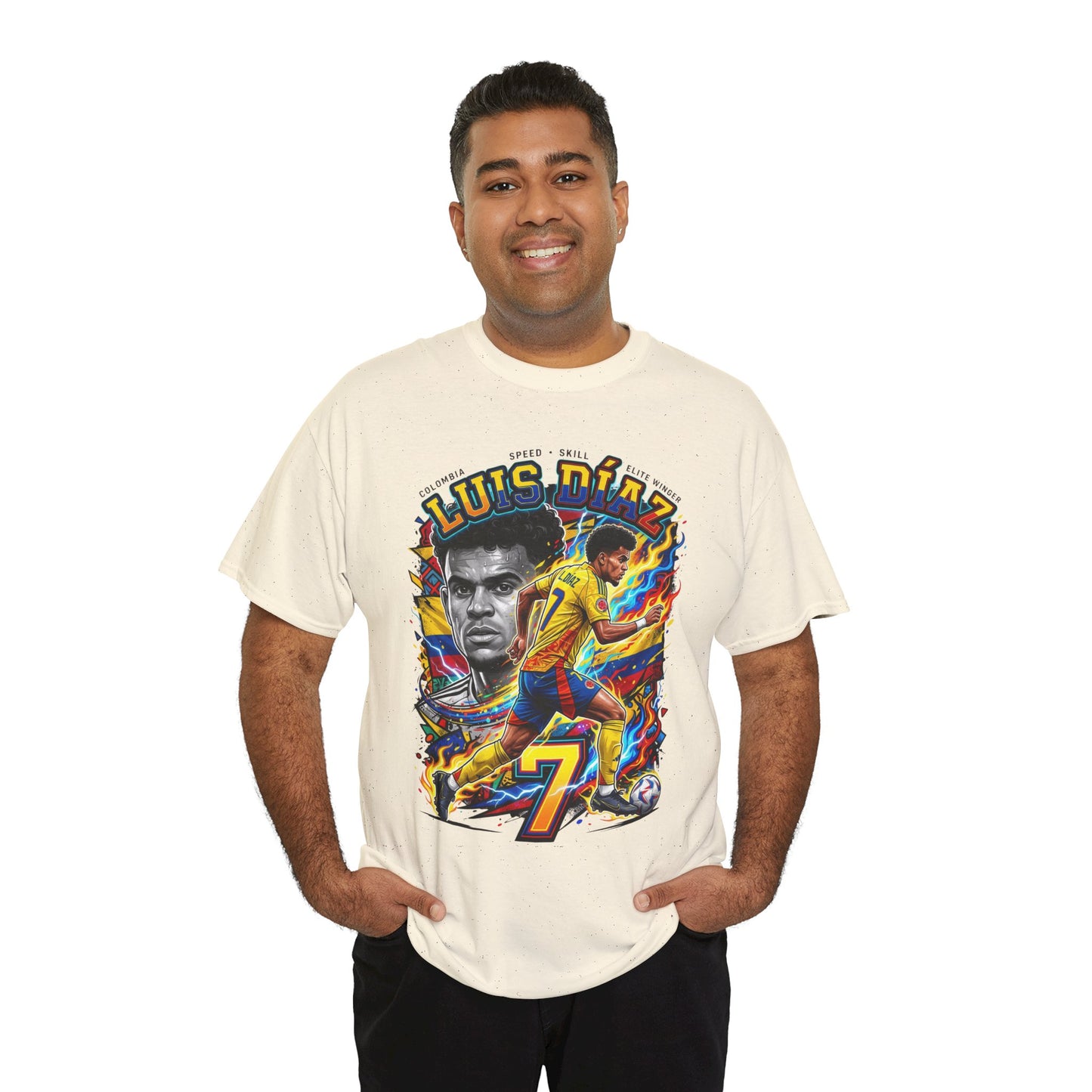 Luis Díaz #7 – Colombian Lightning T‑Shirt