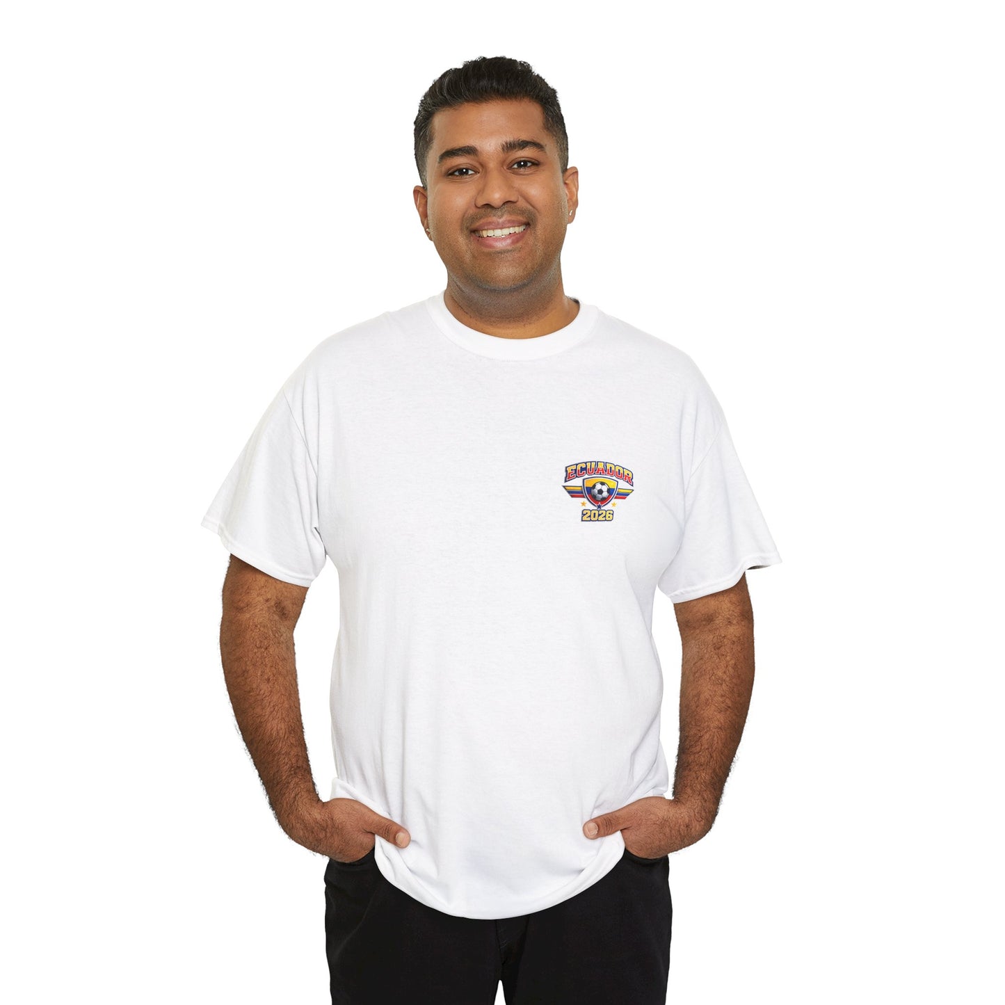 Ecuador 2026 FIFA World Cup Fan Edition – Front Crest & Championship Back Graphic T-Shirt