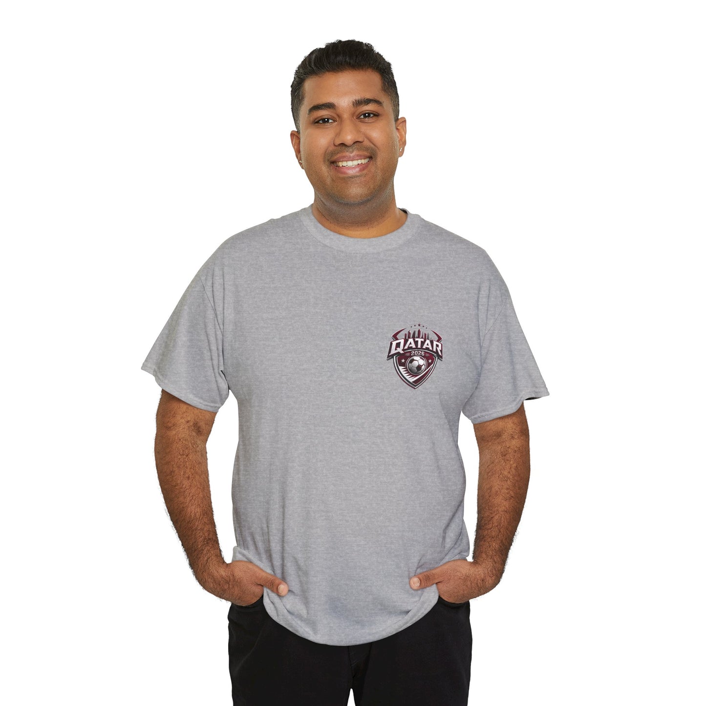 Qatar 2026 FIFA World Cup Fan Edition – Front Crest & Championship Back Graphic T-Shirt