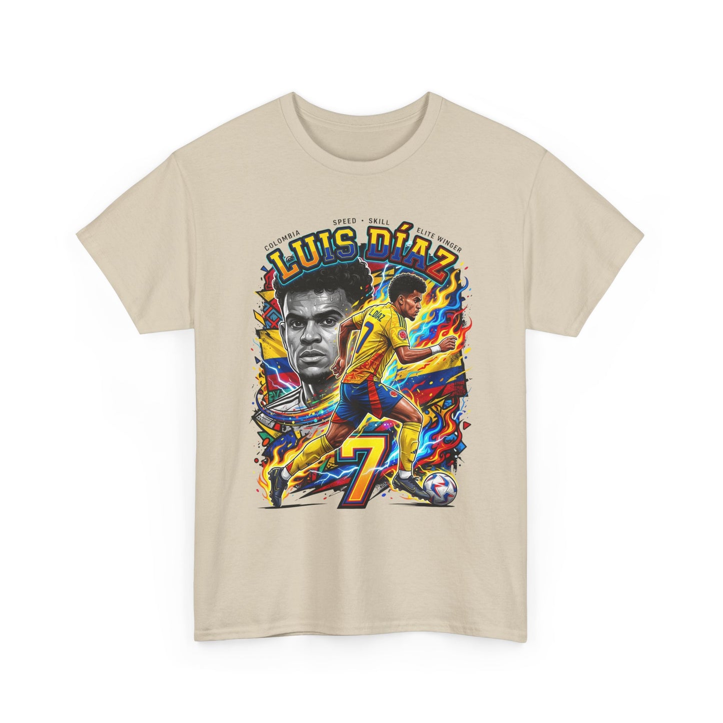 Luis Díaz #7 – Colombian Lightning T‑Shirt