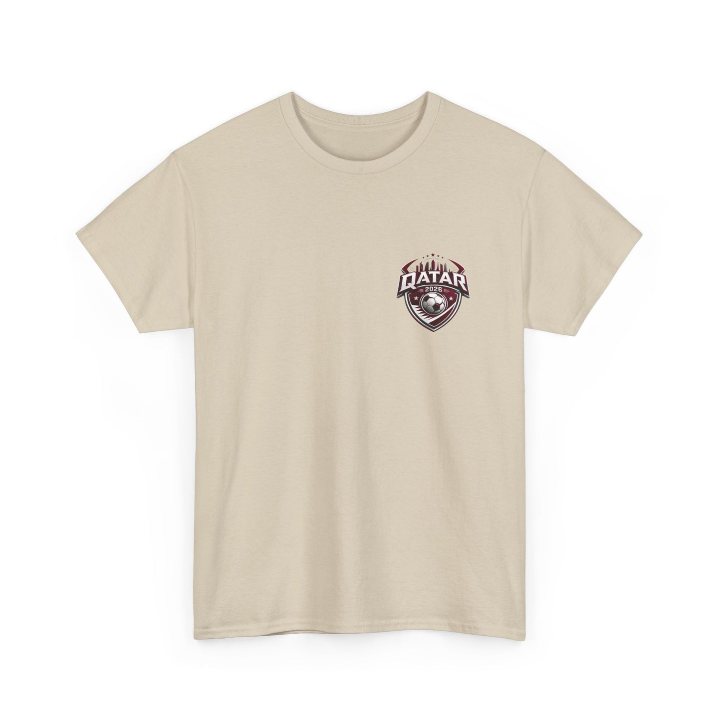 Qatar 2026 FIFA World Cup Fan Edition – Front Crest & Championship Back Graphic T-Shirt