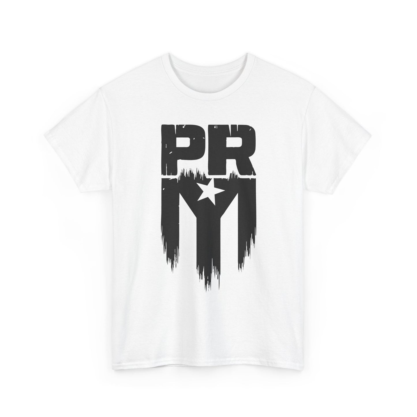 PR Mi Gente Puerto Rico Tee — Bold Black & White Boricua Pride