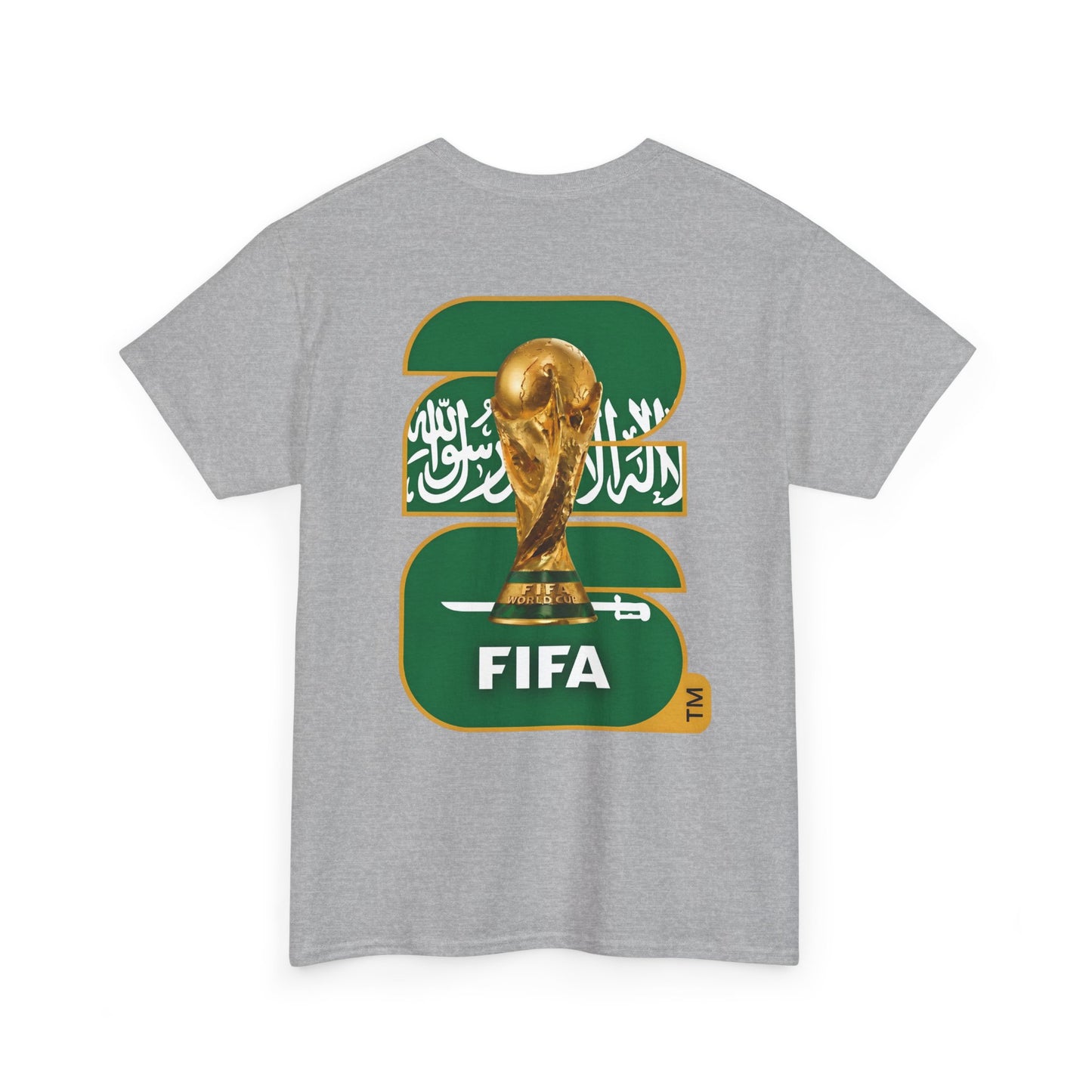 Saudi Arabia 2026 FIFA World Cup Fan Edition – Front Crest & Championship Back Graphic T‑Shirt