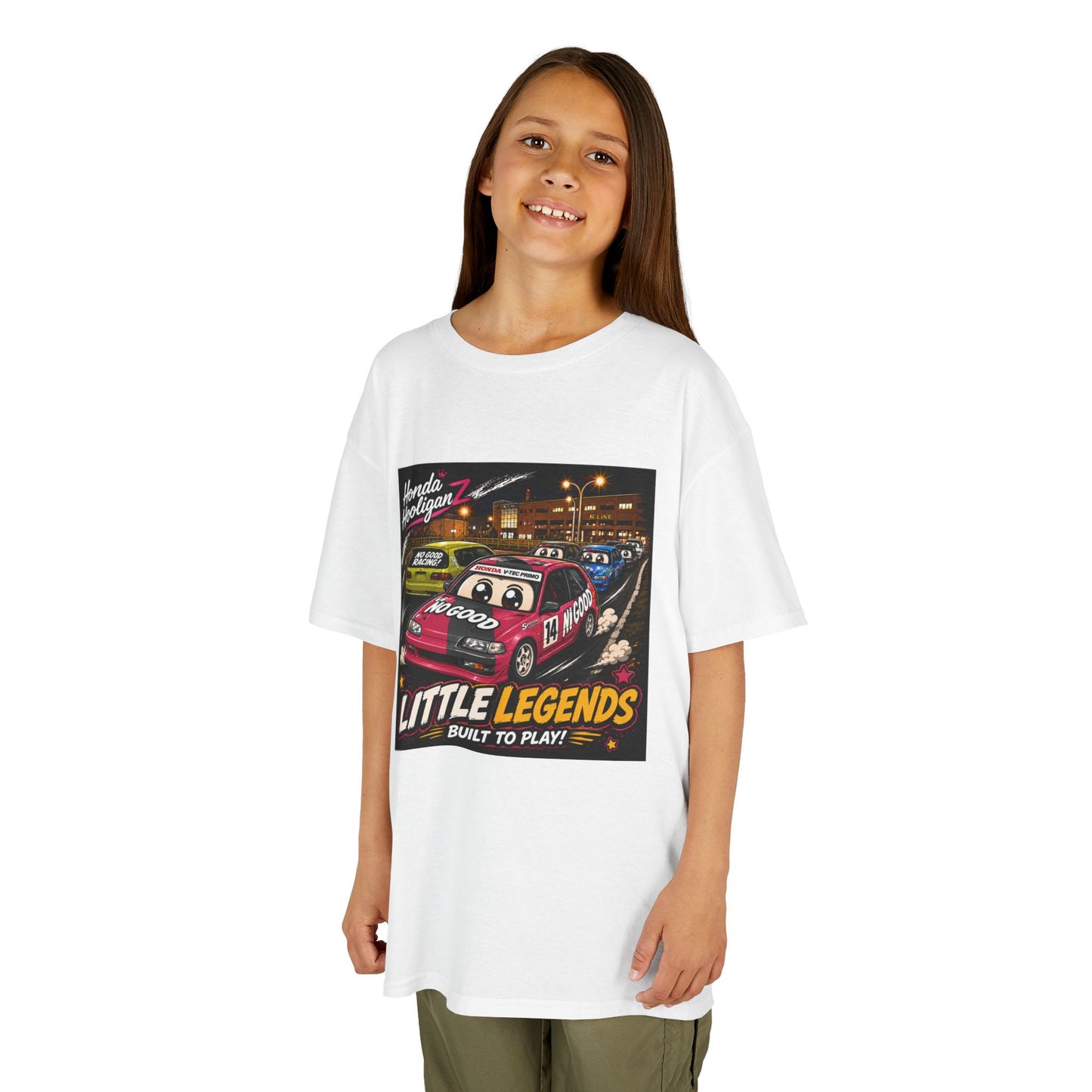 Kids Tee — 'Little Legends: Built to Play' Vintage Race Car Graphic