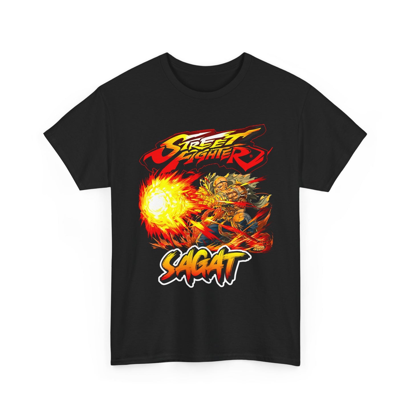 Street Fighter Sagat Projectile Attack T-shirt