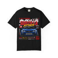 Graphic T-Shirt — 'Godzilla Attack' JDM Skyline Car Tee