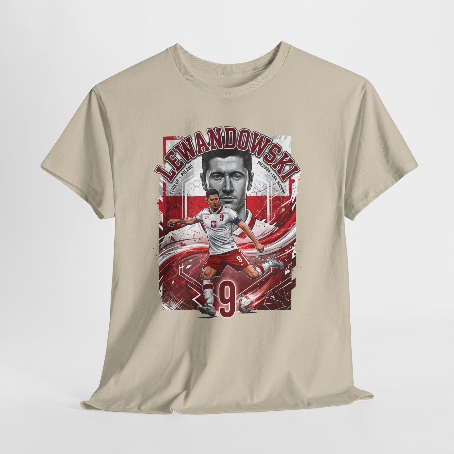Lewandowski #9 – Poland Goal Machine T-Shirt