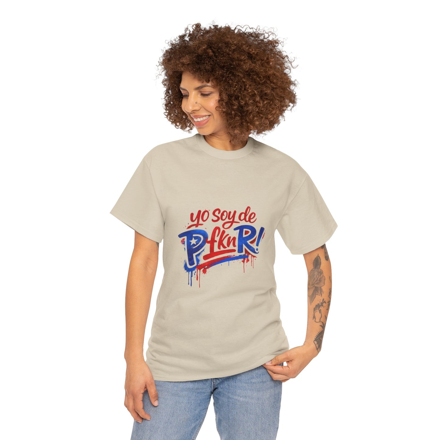 Yo Soy de P fkn R! Puerto Rico Graffiti Tee