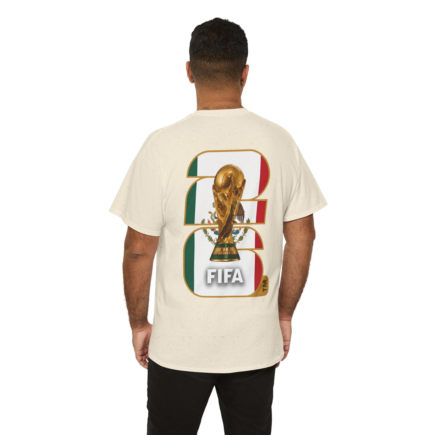 Mexico 2026 FIFA World Cup Fan Edition – Front Crest & Championship Back Graphic T-Shirt