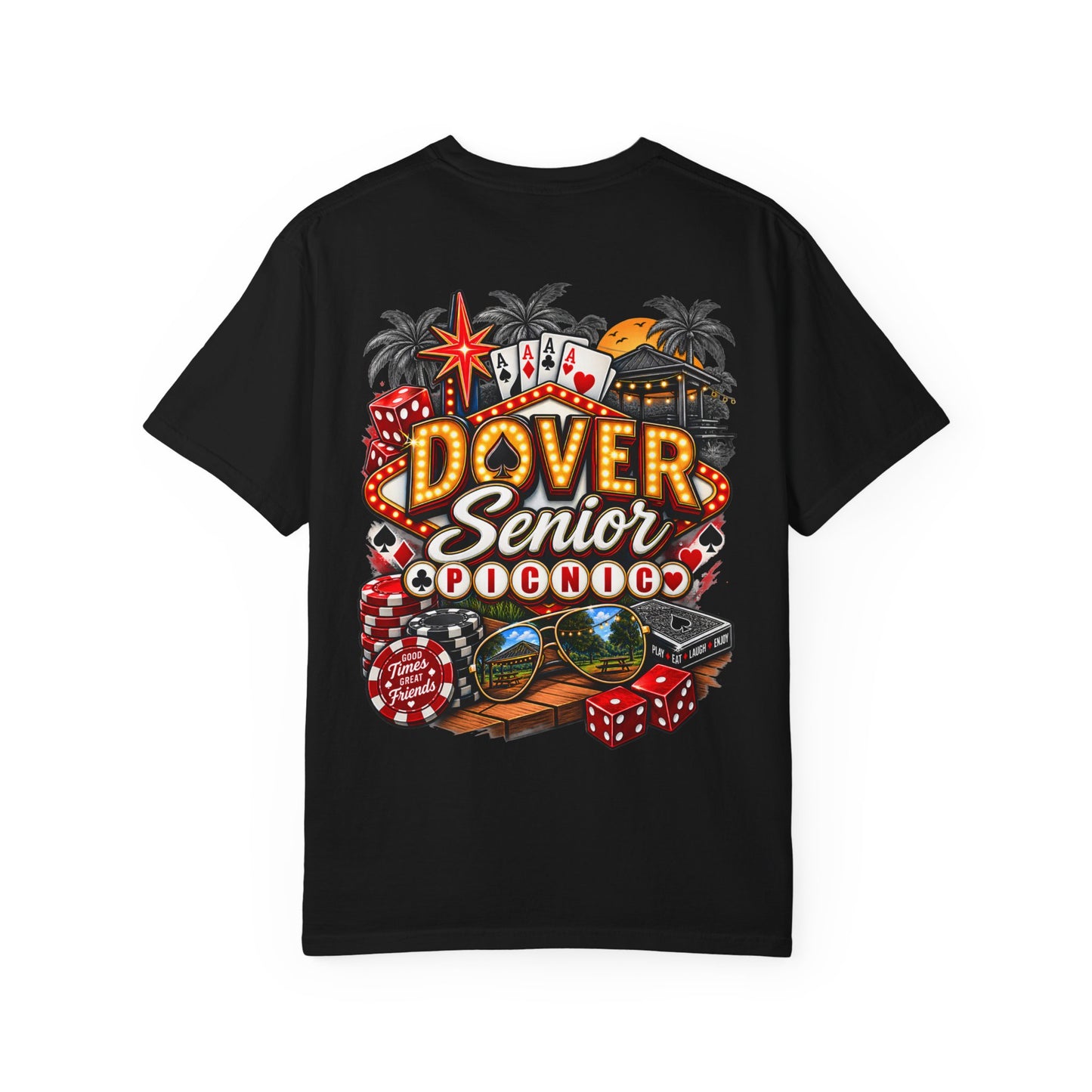 Dover Senior Picnic – Vegas Nights Casino-Inspired Event T-Shirt