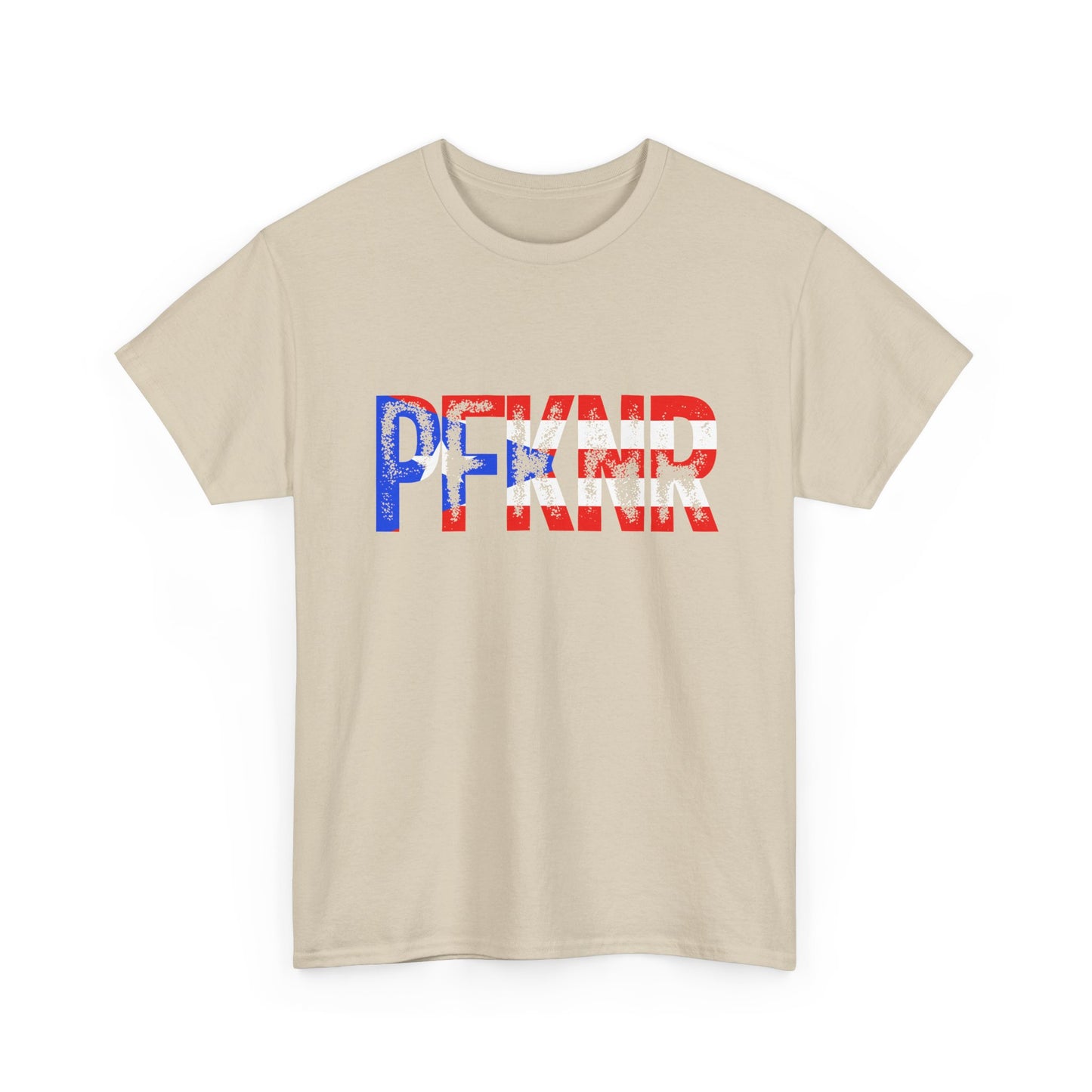Patriotic 'PFW' Flag Graphic T-Shirt — Red White Blue Americana Tee